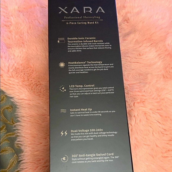 XARA Professional  Hairstyling 6 Piece Curling Wand Kit.    A Must Have